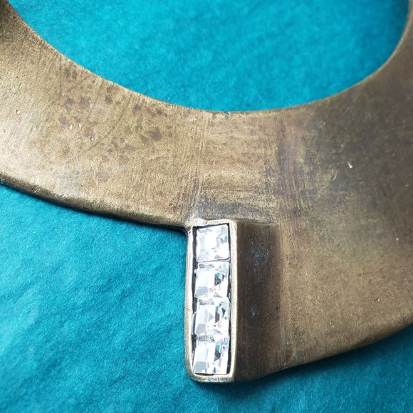 2/120$ Avant Garde Paris One piece statement bib necklace with swarovski crystal - Picture 7 of 7